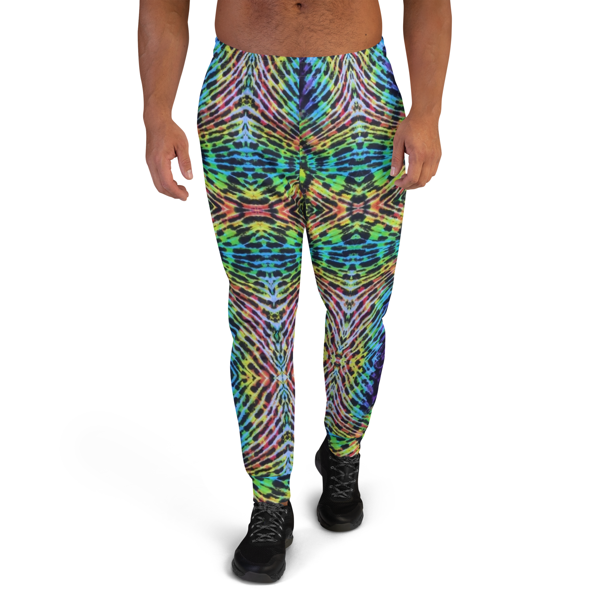 Tie Dye Joggers | Rainbow Zebra (mens)