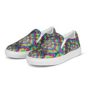 Tie Dye Canvas Shoes | Intriguing Iridescent (mens)
